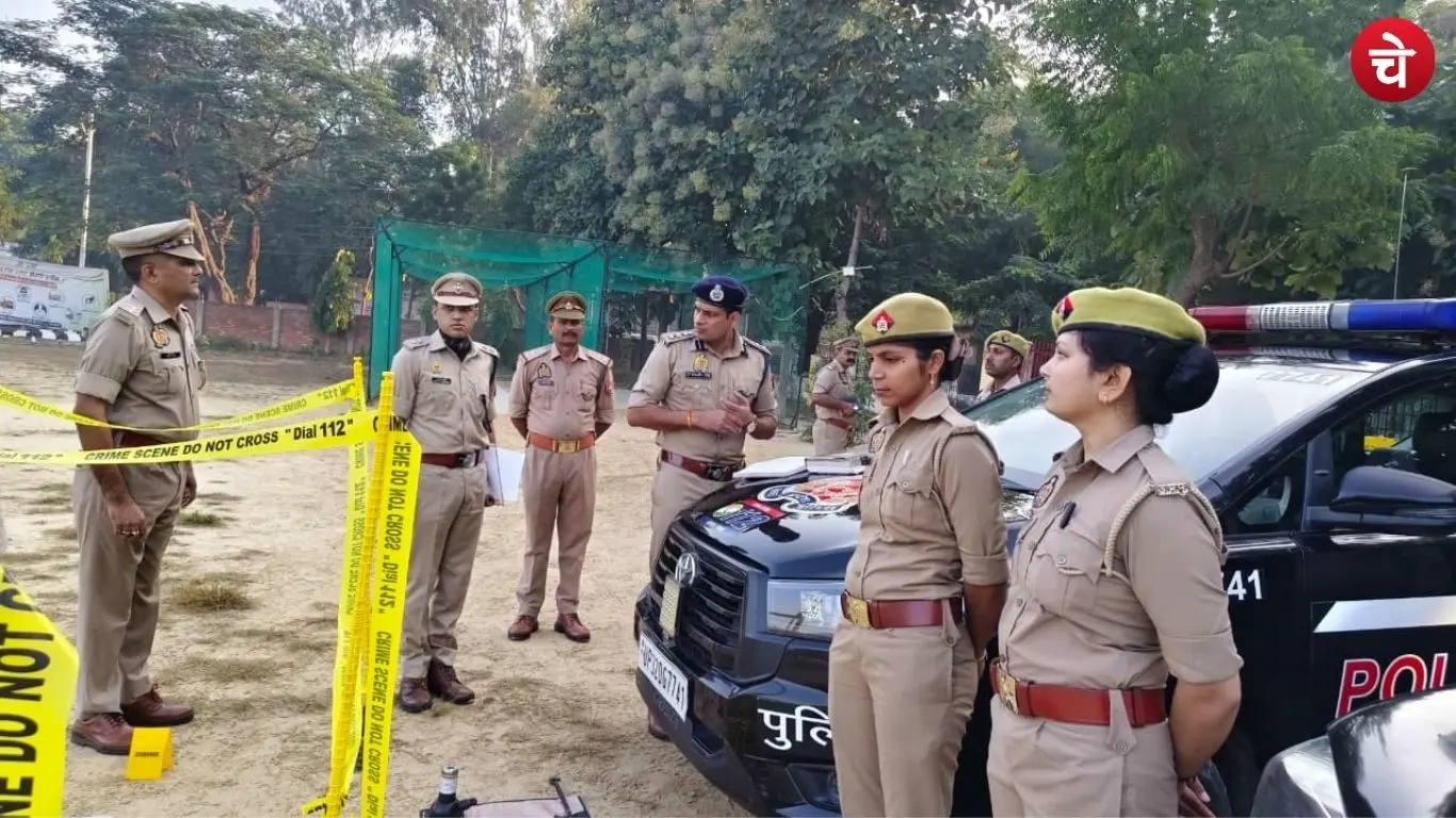 SSP Dr. Yashveer Singh inspecting the weekly parade at the Jaunpur Police Lines